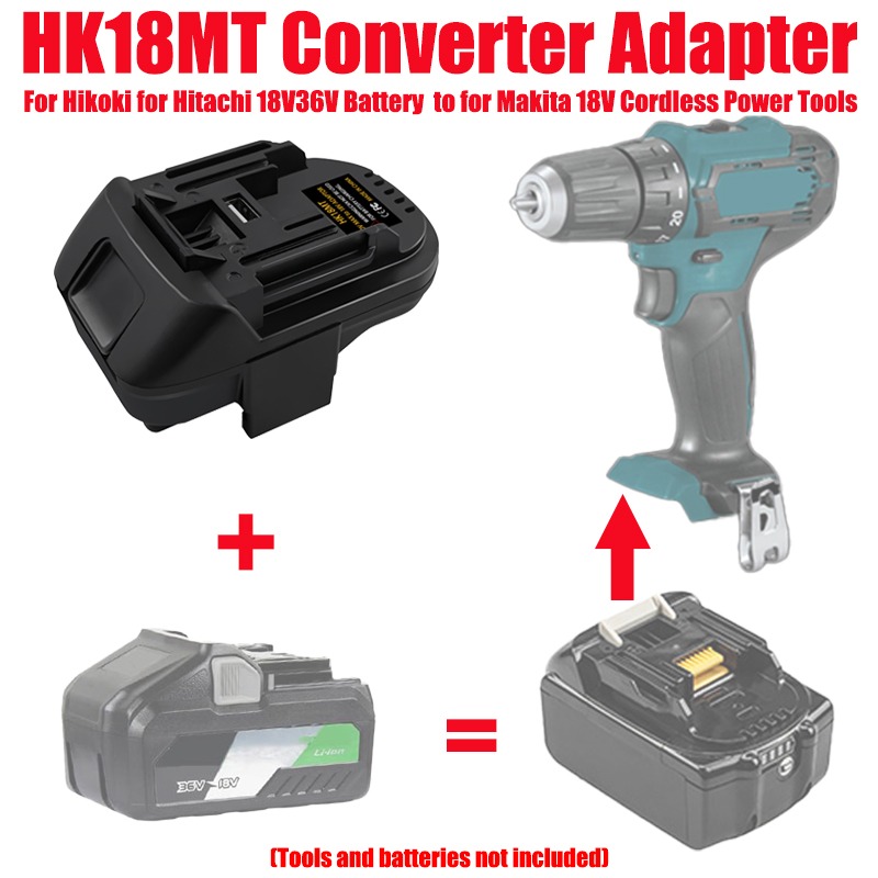 Power Tools Hitachi - Адаптер для аккумуляторов ALASICKA HK18MT для