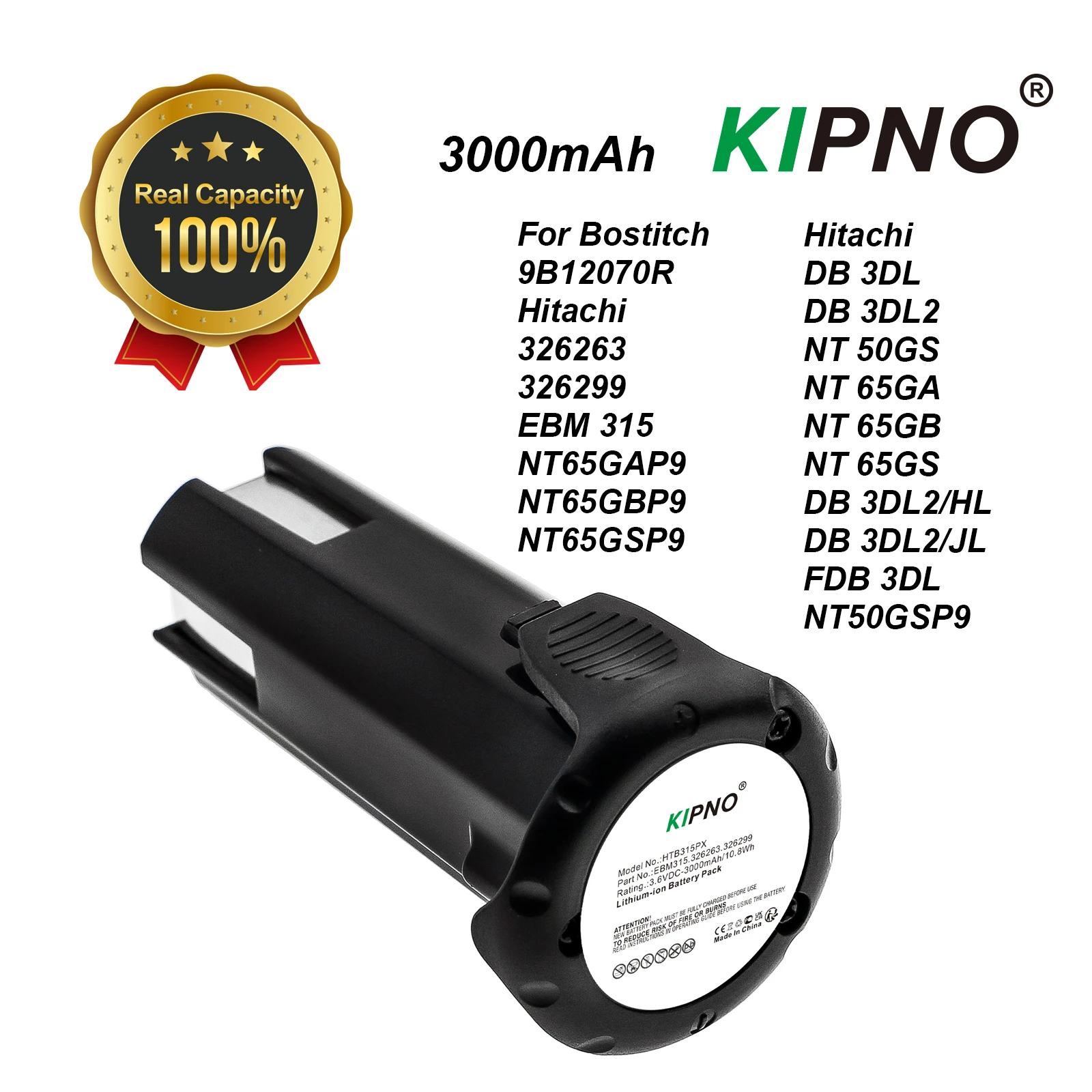 Power Tools Hitachi - Сменные литий-ионные аккумуляторы KIPNO 3000 мАч