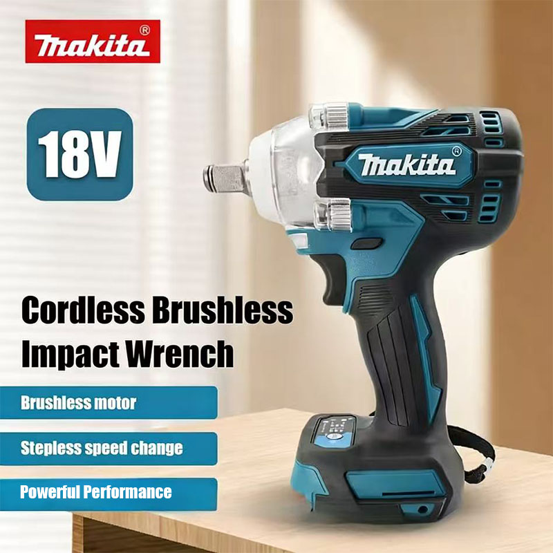 Power Tools Makita Set - Бесщеточный аккумуляторный ударный гайковерт Makita DTW300