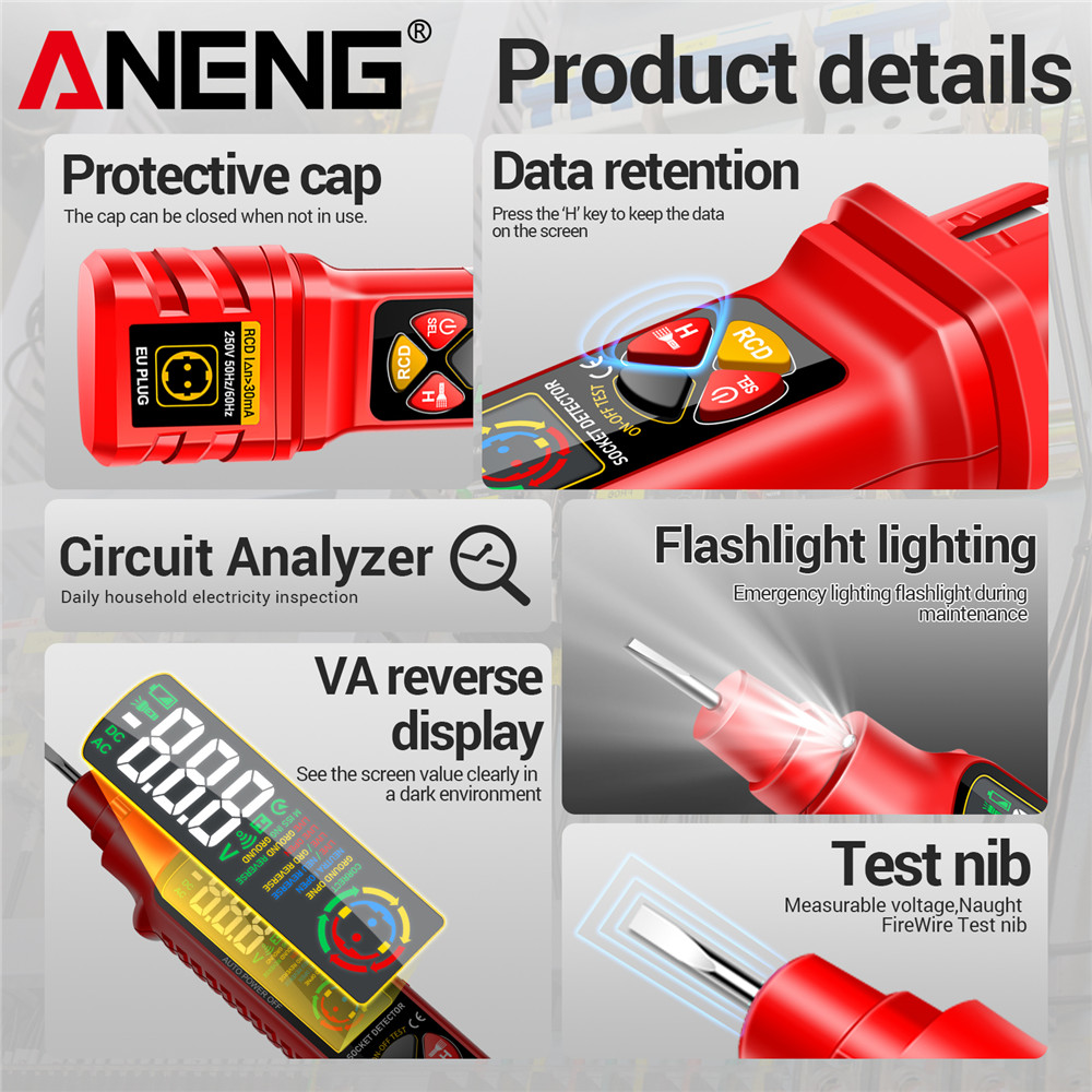 Тестер мощности розетки ANENG  – обзор и цена Power Tools Voltage