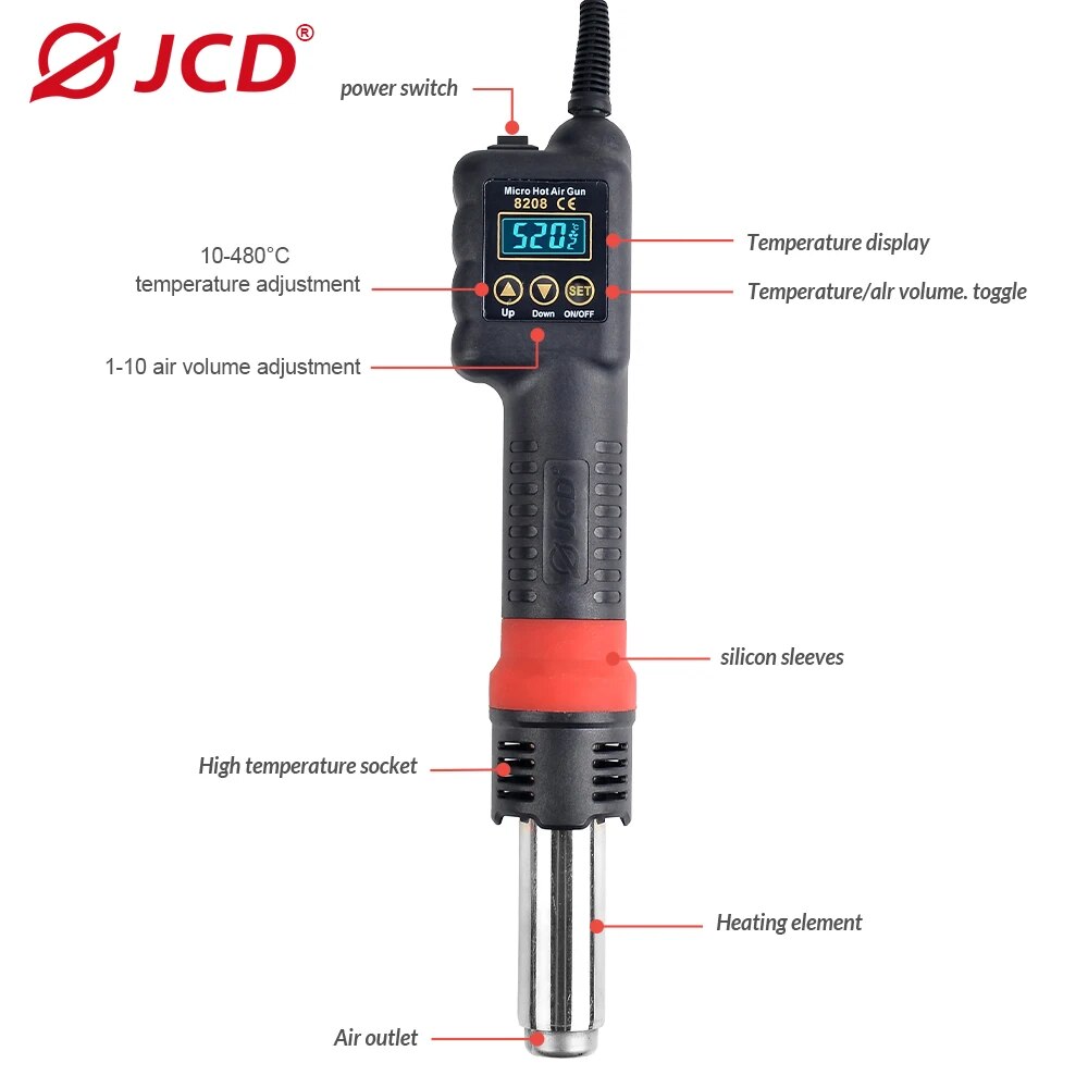 JCD микро пистолет горячего во – обзор и цена Heat Gun Variable