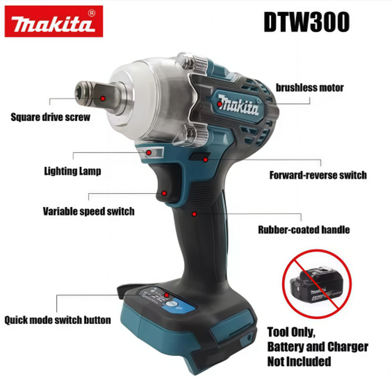 Бесщеточный аккумуляторный уда – обзор и цена Power Tools Makita Set