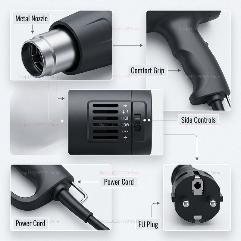 Новый термофен 2026 года, 2500 – обзор и цена Heat Gun Variable