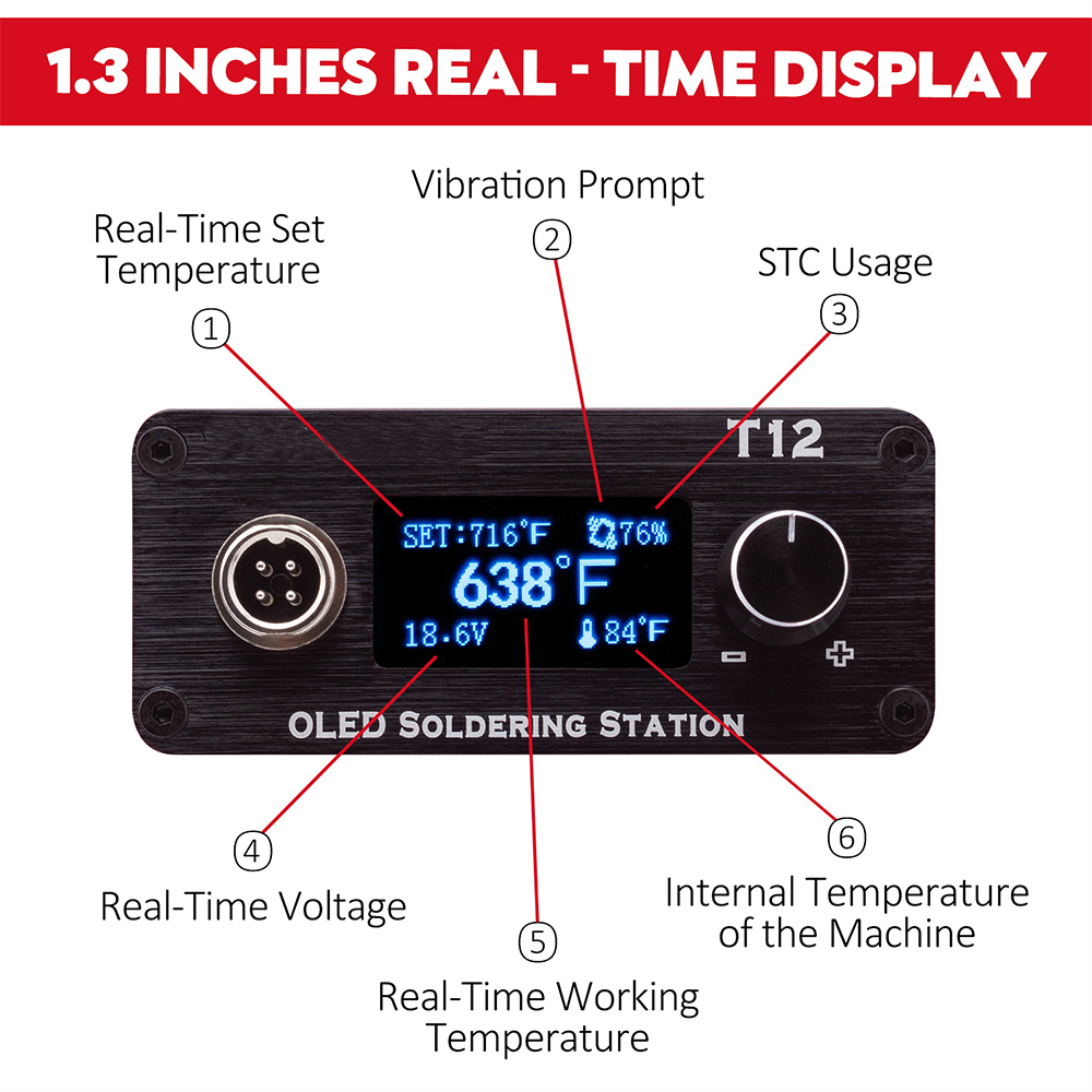 Паяльная станция OLED T12, рег – обзор и цена Power Tools Hitachi