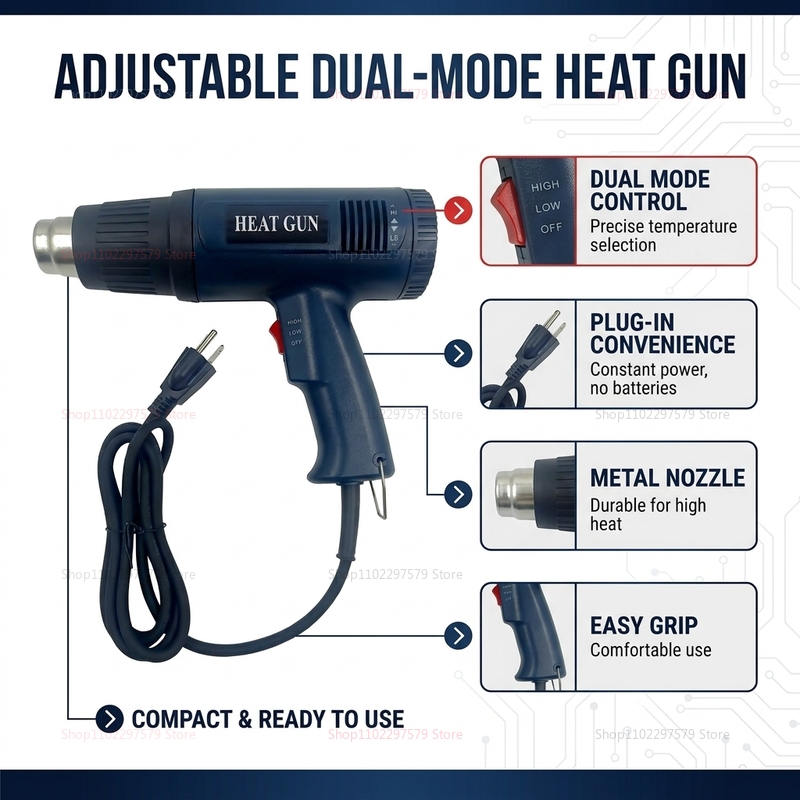 Новый термофен 2500 Вт с регул – обзор и цена Heat Gun Variable