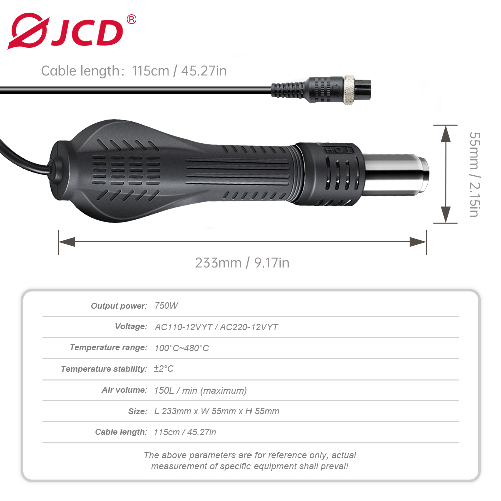 Пистолет горячего воздуха JCD, – обзор и цена Heat Gun Variable