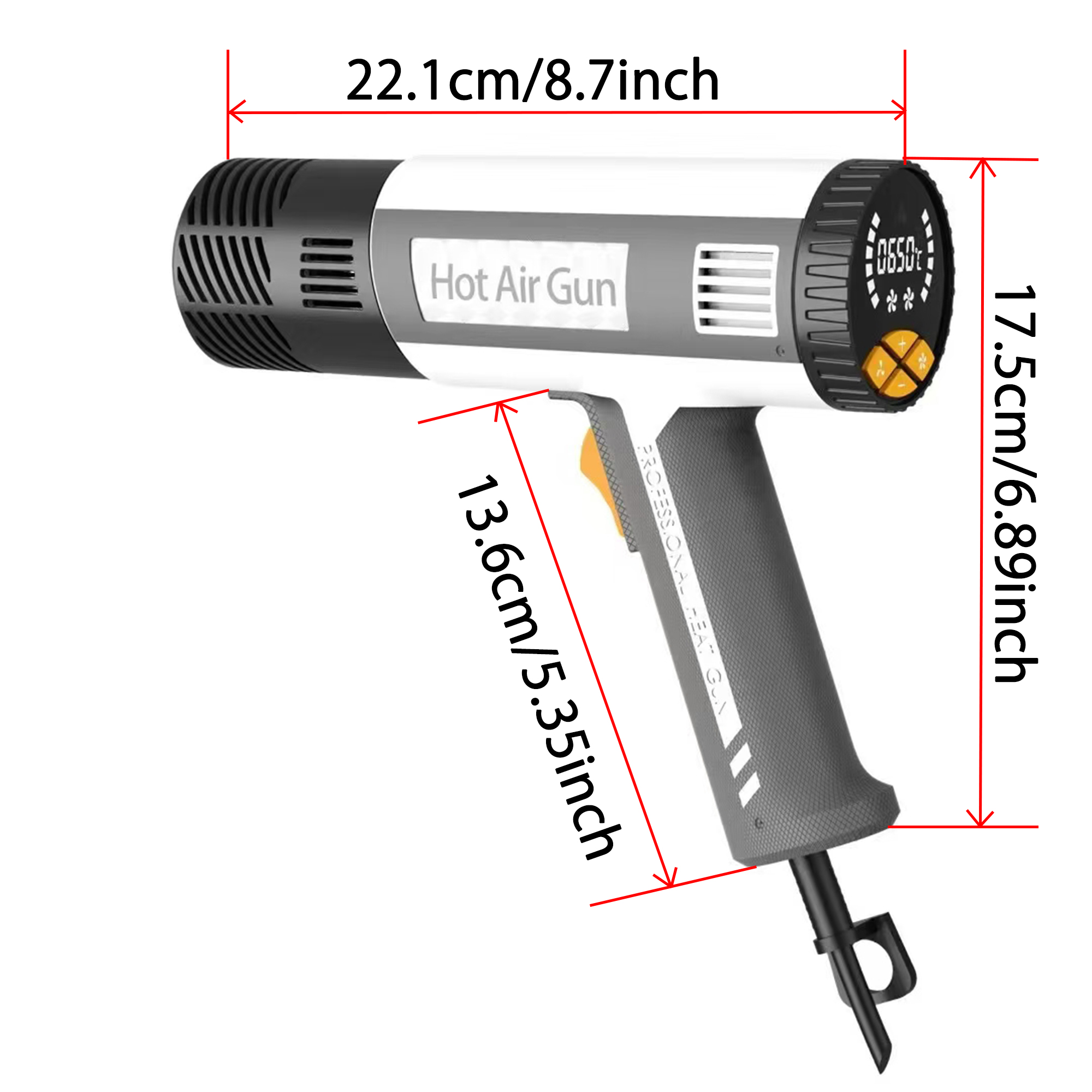 Тепловая пушка 60 ℃ - 650 ℃    – обзор и цена Heat Gun Variable